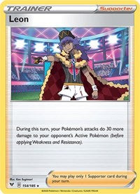 Leon (154/185) (Theme Deck Exclusive) [Sword & Shield: Vivid Voltage] | Exor Games Bridgewater