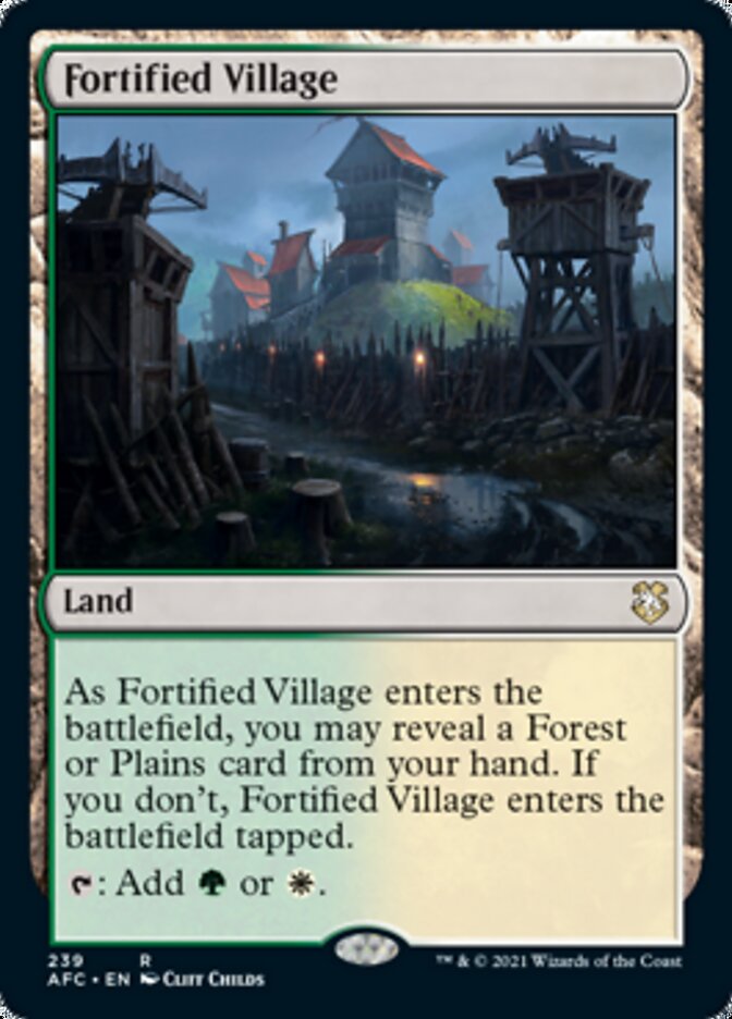 Fortified Village [Dungeons & Dragons: Adventures in the Forgotten Realms Commander] | Exor Games Bridgewater