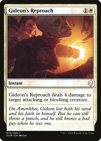 Gideon's Reproach [Dominaria] | Exor Games Bridgewater