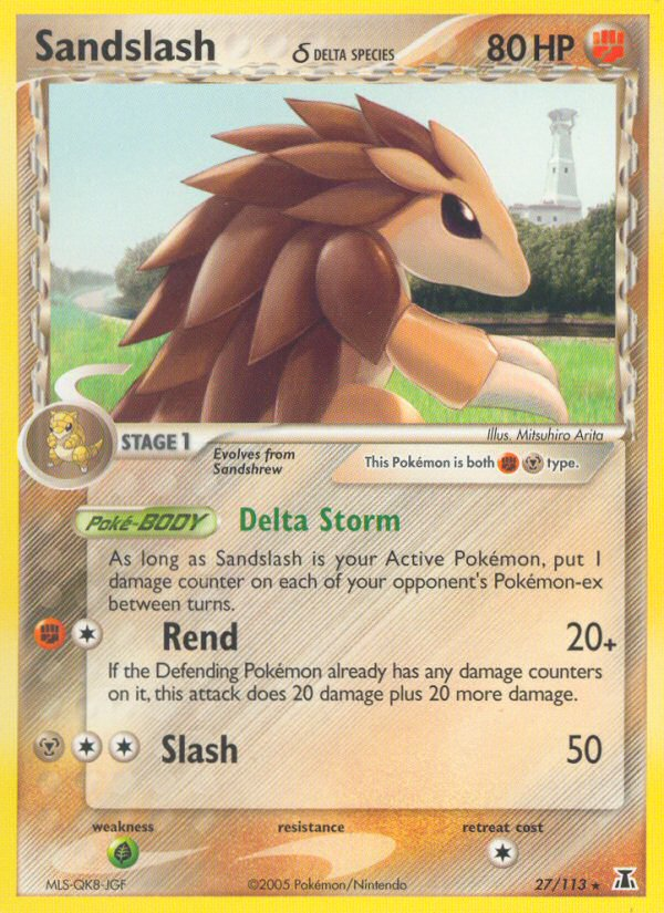 Sandslash (27/113) (Delta Species) [EX: Delta Species] | Exor Games Bridgewater