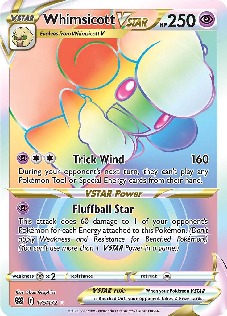 Whimsicott VSTAR (175/172) [Sword & Shield: Brilliant Stars] | Exor Games Bridgewater