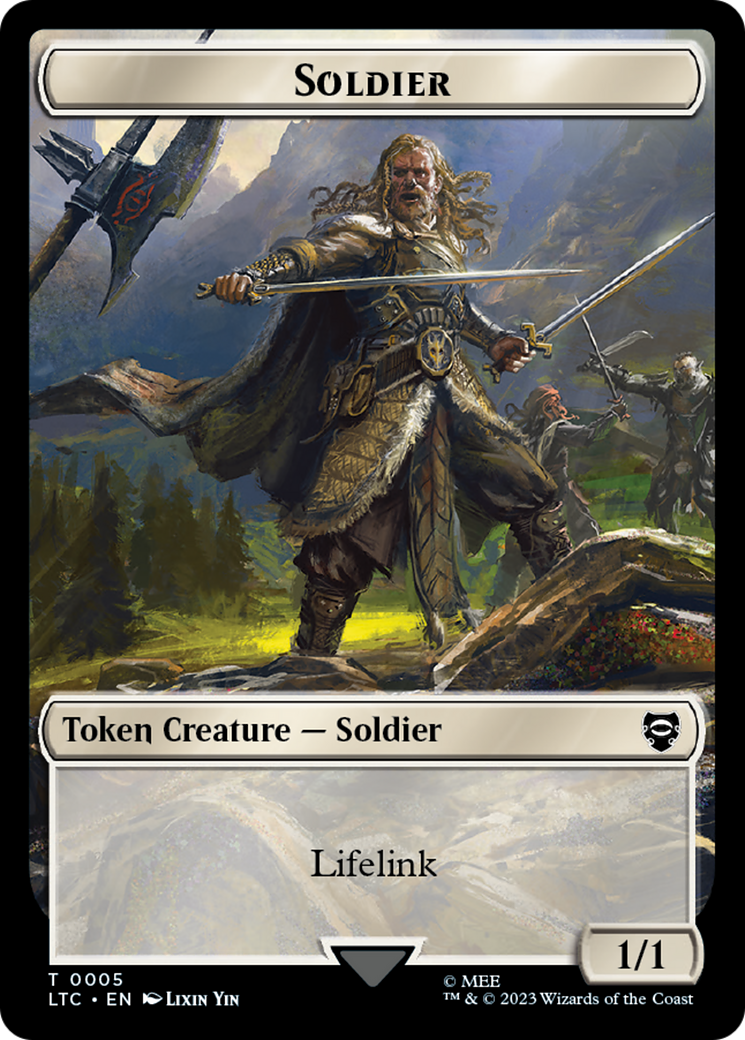 Soldier // Food Token [The Lord of the Rings: Tales of Middle-Earth Commander Tokens] | Exor Games Bridgewater