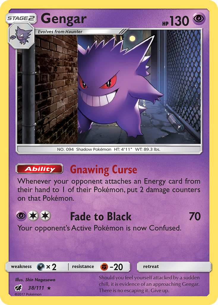 Gengar (38/111) [Sun & Moon: Crimson Invasion] | Exor Games Bridgewater