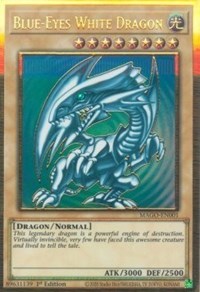 Blue-Eyes White Dragon [MAGO-EN001] Gold Rare | Exor Games Bridgewater