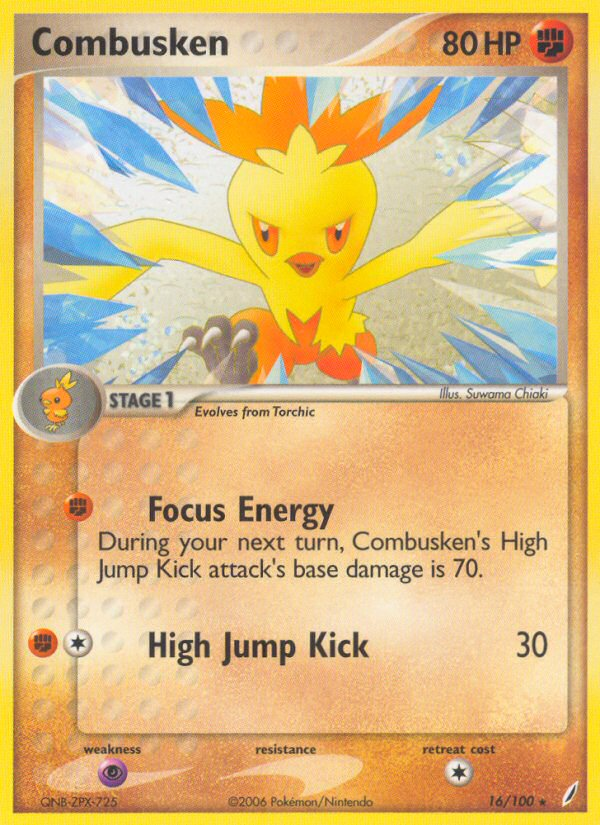 Combusken (16/100) [EX: Crystal Guardians] | Exor Games Bridgewater