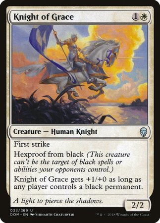 Knight of Grace [Dominaria] | Exor Games Bridgewater