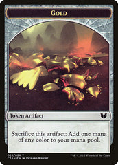 Gold // Knight (005) Double-Sided Token [Commander 2015 Tokens] | Exor Games Bridgewater