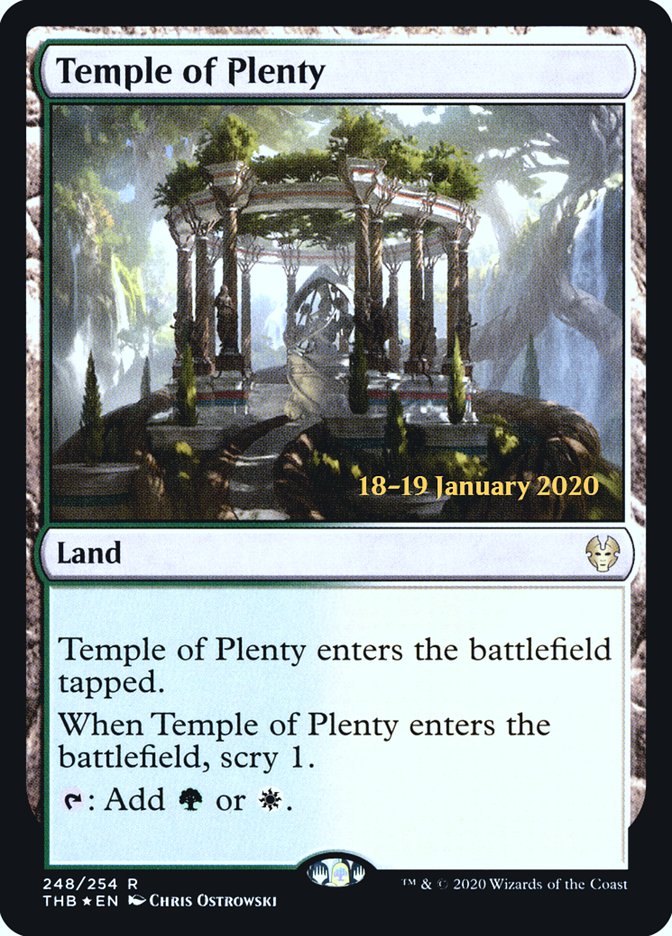 Temple of Plenty [Theros Beyond Death Prerelease Promos] | Exor Games Bridgewater