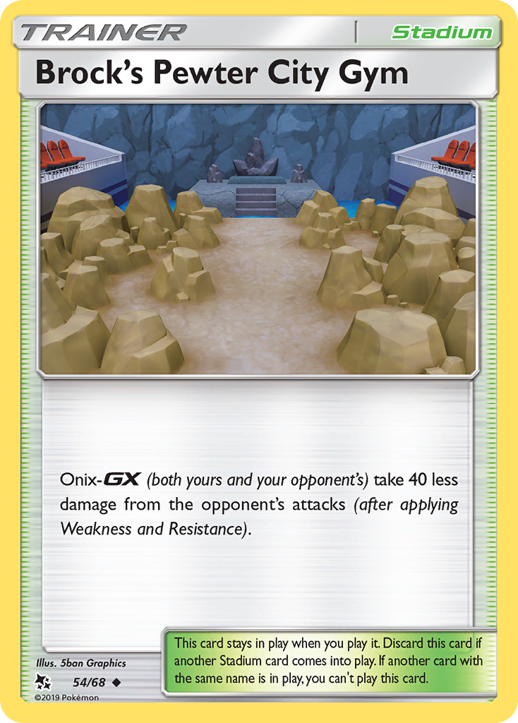 Brock's Pewter City Gym (54/68) [Sun & Moon: Hidden Fates] | Exor Games Bridgewater