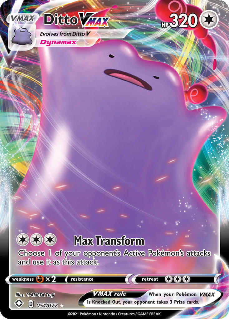 Ditto VMAX (051/072) [Sword & Shield: Shining Fates] | Exor Games Bridgewater