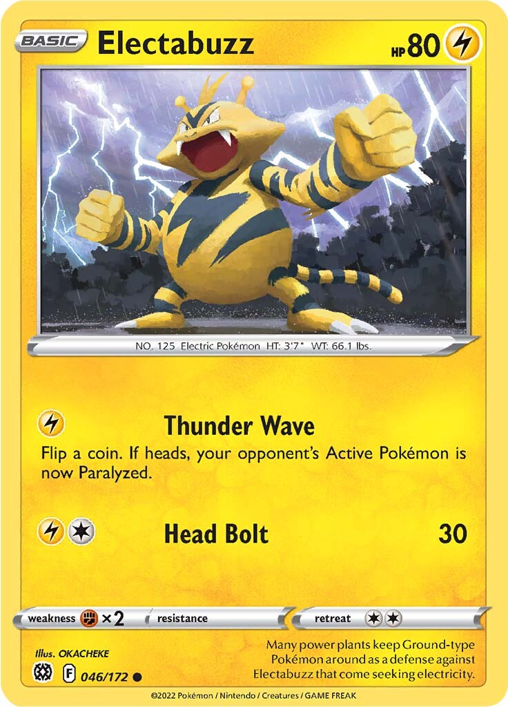 Electabuzz (046/172) [Sword & Shield: Brilliant Stars] | Exor Games Bridgewater