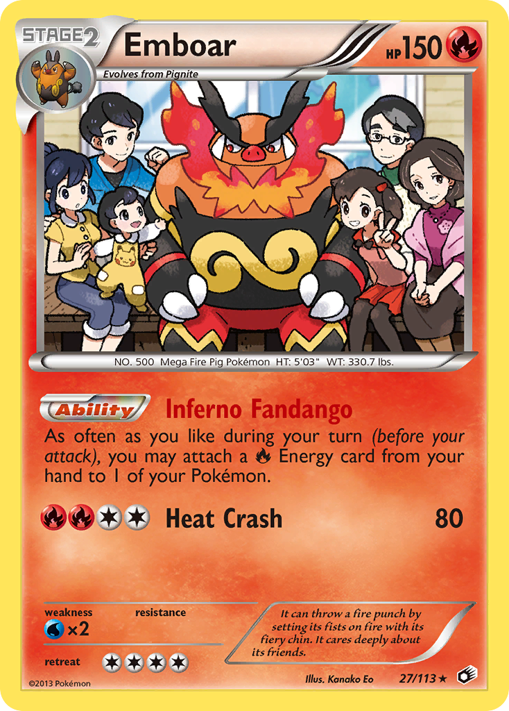 Emboar (27/113) [Black & White: Legendary Treasures] | Exor Games Bridgewater