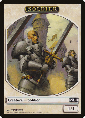 Soldier Token [Magic 2012 Tokens] | Exor Games Bridgewater