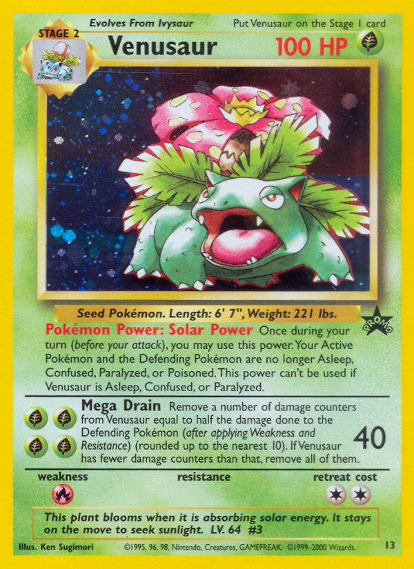 Venusaur (13) [Wizards of the Coast: Black Star Promos] | Exor Games Bridgewater