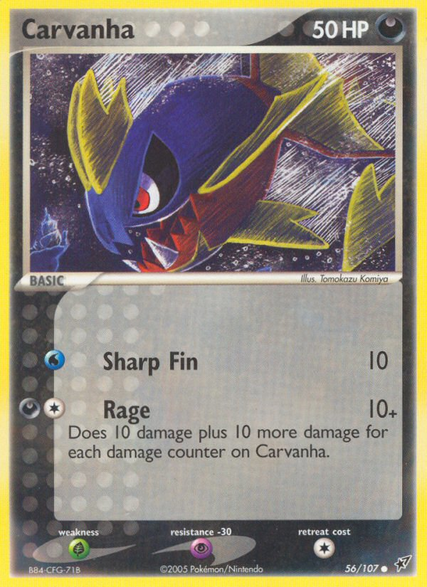 Carvanha (56/107) [EX: Deoxys] | Exor Games Bridgewater