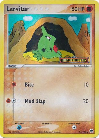 Larvitar (51/101) (Stamped) [EX: Dragon Frontiers] | Exor Games Bridgewater