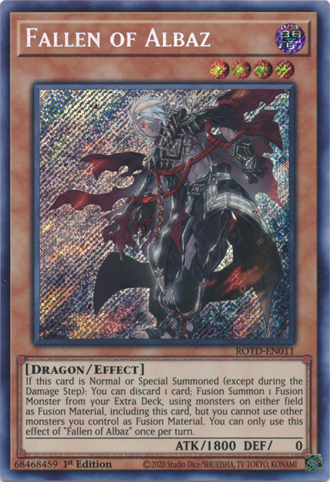 Fallen of Albaz [ROTD-EN011] Secret Rare | Exor Games Bridgewater