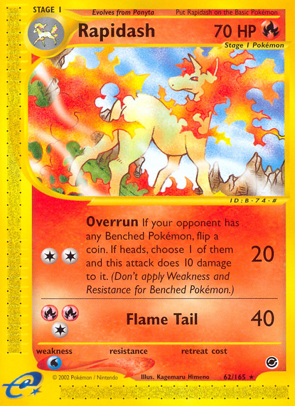 Rapidash (62/165) [Expedition: Base Set] | Exor Games Bridgewater