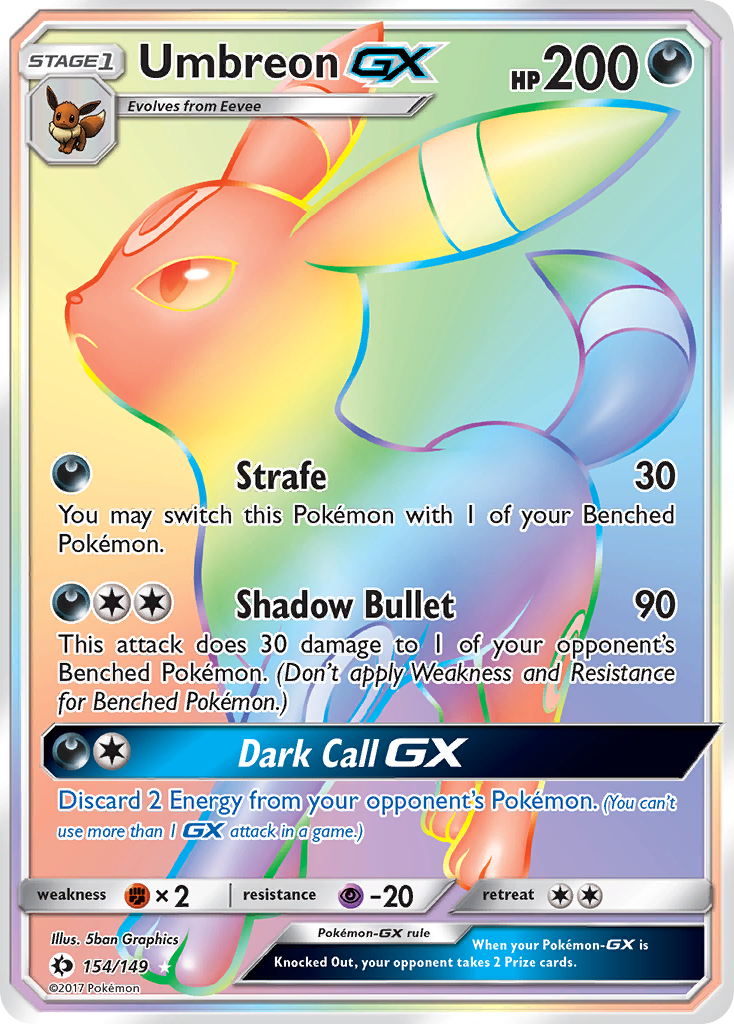 Umbreon GX (154/149) [Sun & Moon: Base Set] | Exor Games Bridgewater