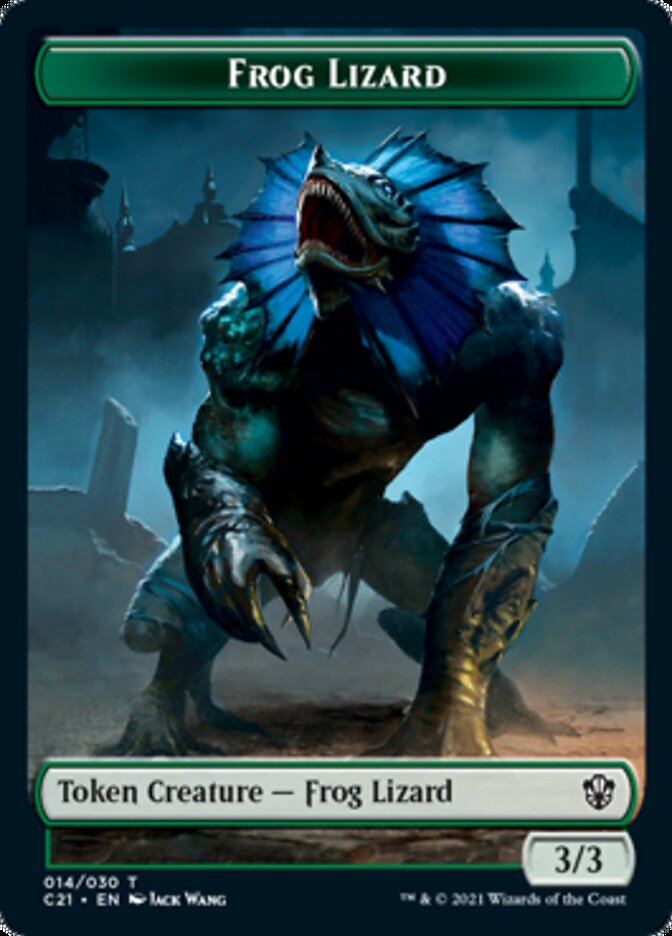 Frog Lizard // Elephant Token [Commander 2021 Tokens] | Exor Games Bridgewater