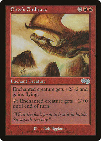 Shiv's Embrace [Urza's Saga] | Exor Games Bridgewater