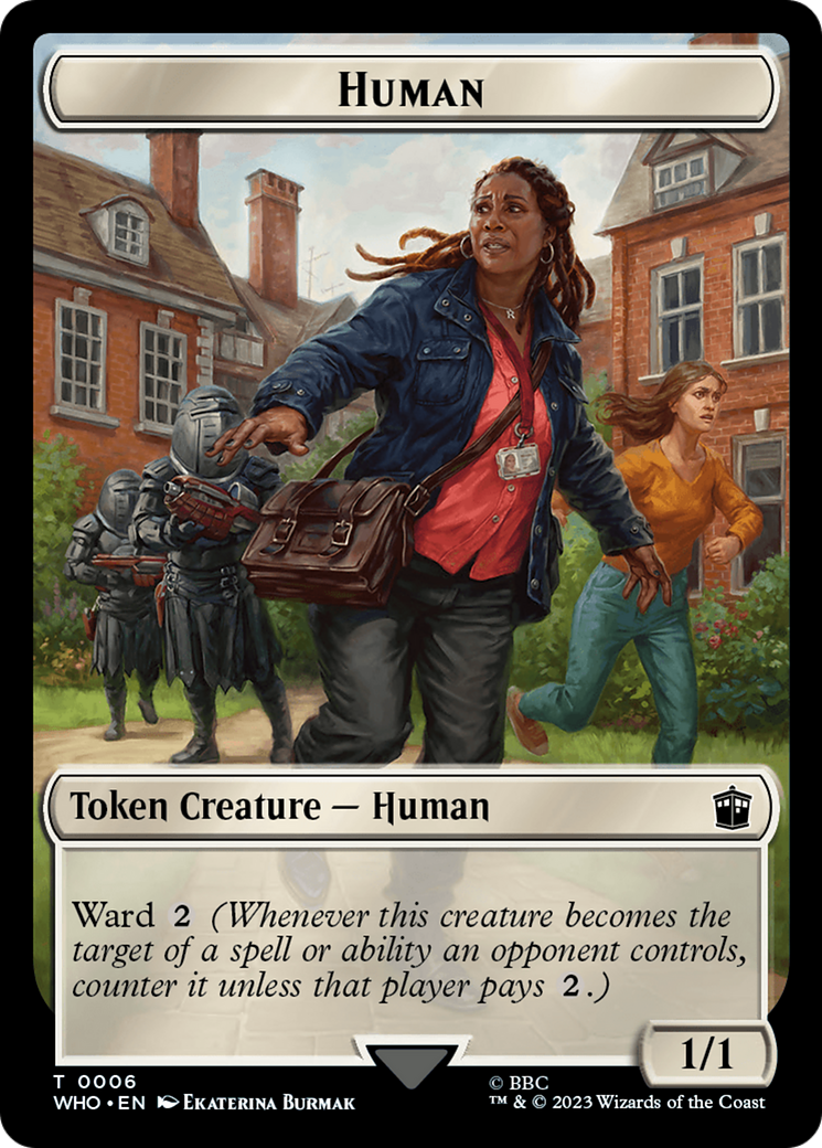 Human (0006) // Beast Double-Sided Token [Doctor Who Tokens] | Exor Games Bridgewater