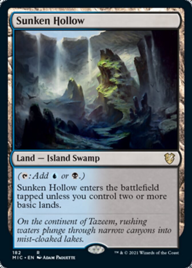 Sunken Hollow [Innistrad: Midnight Hunt Commander] | Exor Games Bridgewater