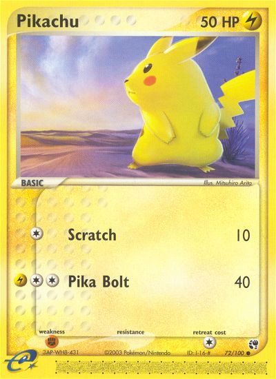 Pikachu (72/100) [EX: Sandstorm] | Exor Games Bridgewater