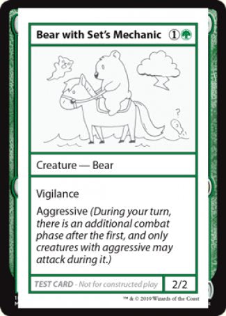 Bear with Set's Mechanic (2021 Edition) [Mystery Booster Playtest Cards] | Exor Games Bridgewater