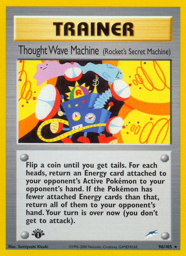 Thought Wave Machine (96/105) (Rocket's Secret Machine) [Neo Destiny 1st Edition] | Exor Games Bridgewater