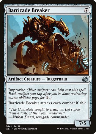 Barricade Breaker [Aether Revolt] | Exor Games Bridgewater