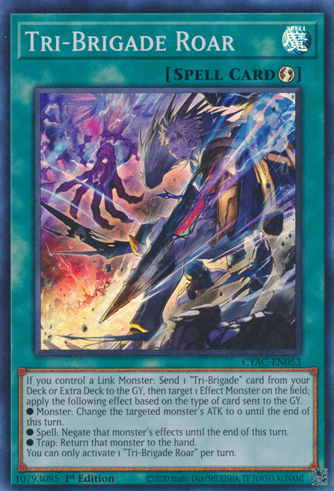 Tri-Brigade Roar [CYAC-EN053] Super Rare | Exor Games Bridgewater