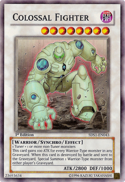 Colossal Fighter [5DS1-EN043] Super Rare | Exor Games Bridgewater