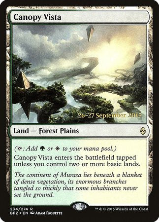 Canopy Vista [Battle for Zendikar Promos] | Exor Games Bridgewater