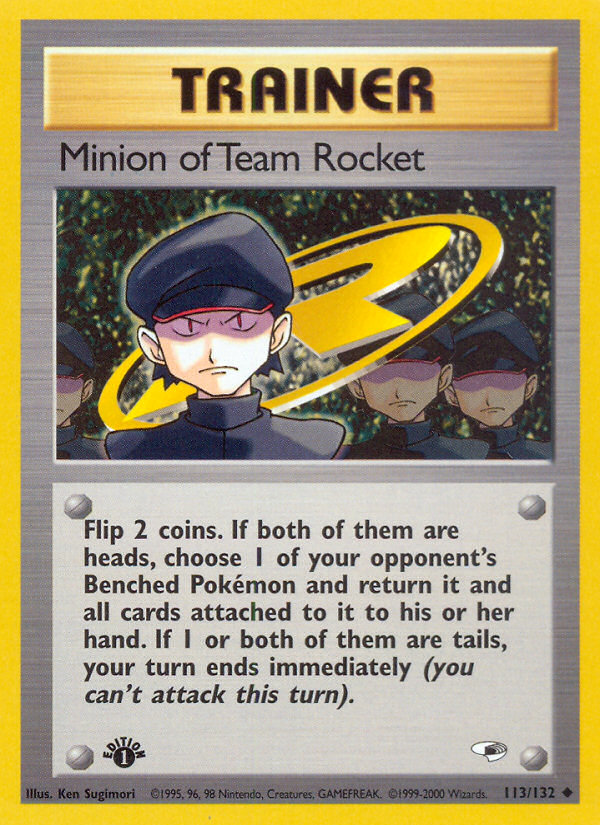 Minion of Team Rocket (113/132) [Gym Heroes 1st Edition] | Exor Games Bridgewater