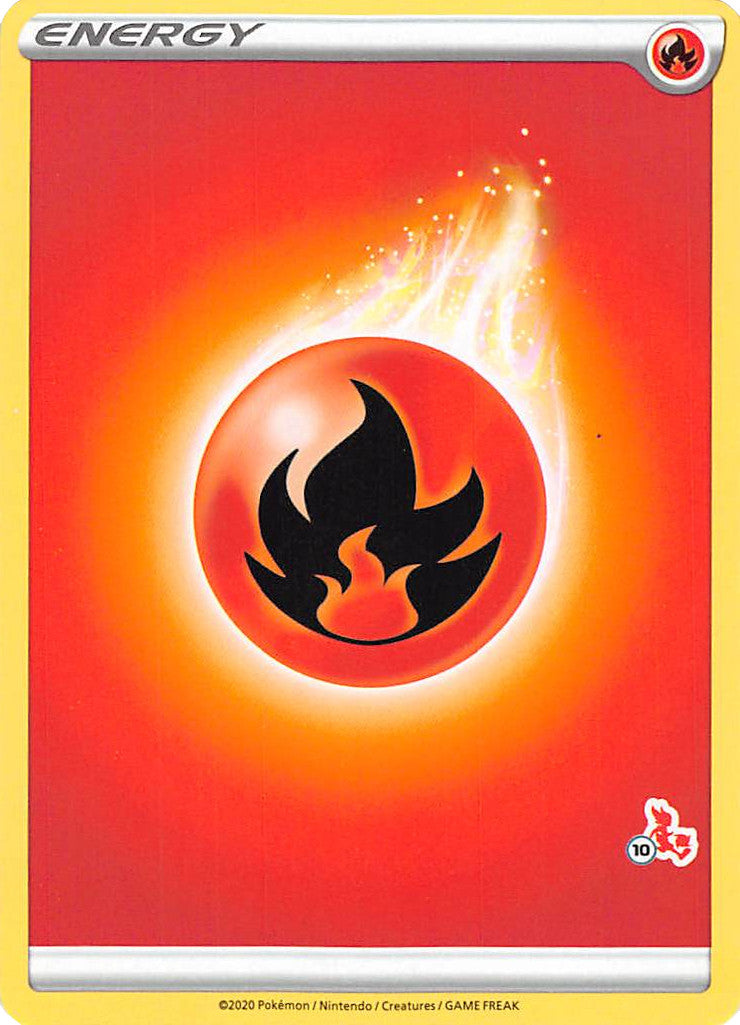 Fire Energy (Cinderace Stamp #10) [Battle Academy 2022] | Exor Games Bridgewater