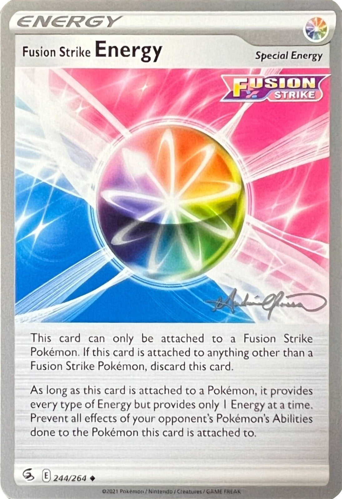 Fusion Strike Energy (244/264) (The Shape of Mew - Andre Chiasson) [World Championships 2022] | Exor Games Bridgewater