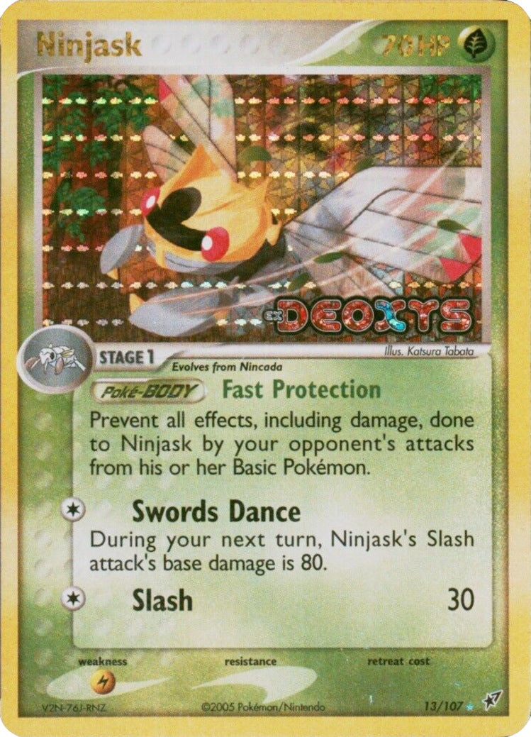 Ninjask (13/107) (Stamped) [EX: Deoxys] | Exor Games Bridgewater