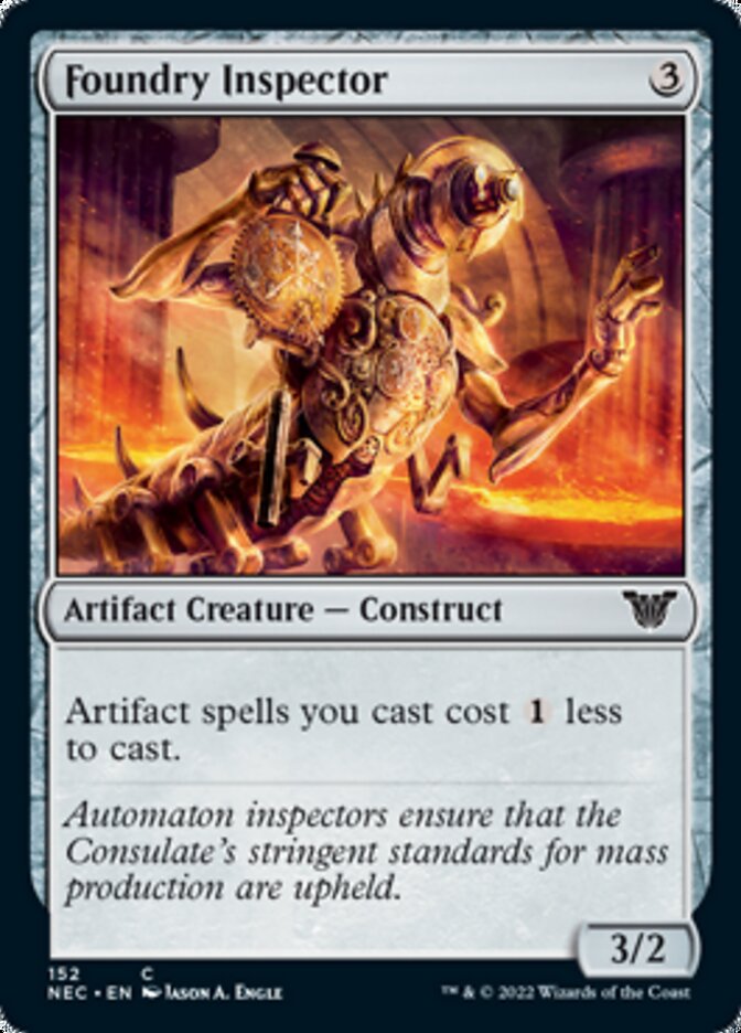 Foundry Inspector [Kamigawa: Neon Dynasty Commander] | Exor Games Bridgewater