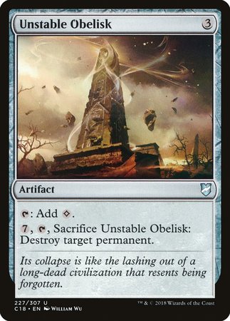Unstable Obelisk [Commander 2018] | Exor Games Bridgewater