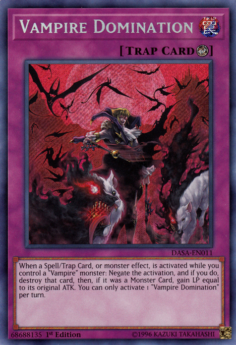 Vampire Domination [DASA-EN011] Secret Rare | Exor Games Bridgewater