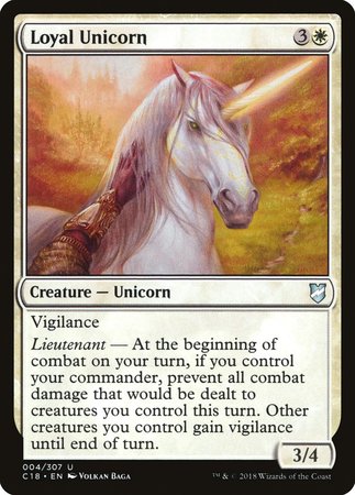 Loyal Unicorn [Commander 2018] | Exor Games Bridgewater