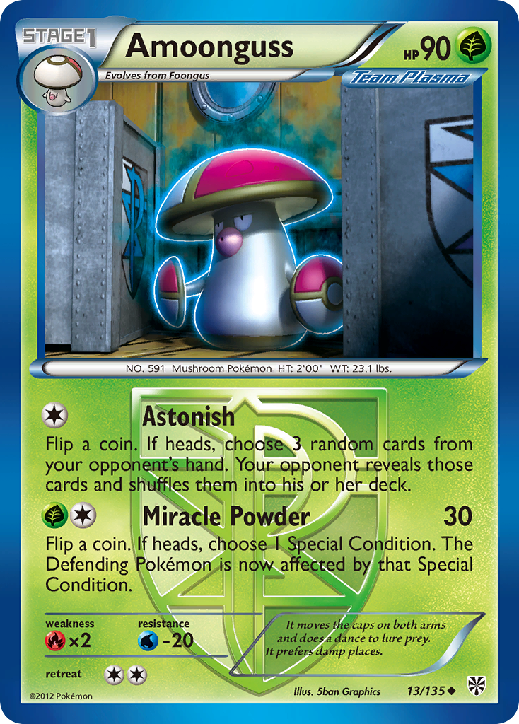 Amoonguss (13/135) [Black & White: Plasma Storm] | Exor Games Bridgewater