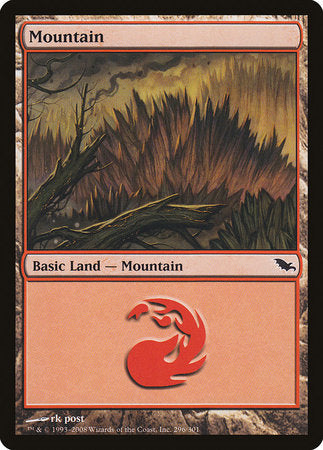 Mountain (296) [Shadowmoor] | Exor Games Bridgewater