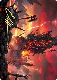 Immersturm Skullcairn Art Card (Gold-Stamped Signature) [Kaldheim: Art Series] | Exor Games Bridgewater
