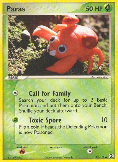 Paras (72/112) [EX: FireRed & LeafGreen] | Exor Games Bridgewater