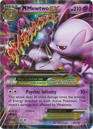 M Mewtwo EX (64/162) (Jumbo Card) [XY: BREAKthrough] | Exor Games Bridgewater