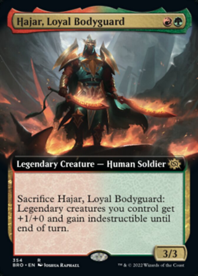 Hajar, Loyal Bodyguard (Extended Art) [The Brothers' War] | Exor Games Bridgewater