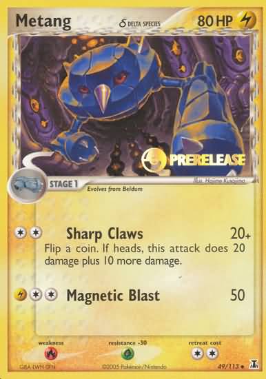 Metang (49/113) (Delta Species) (Prerelease Promo) [EX: Delta Species] | Exor Games Bridgewater