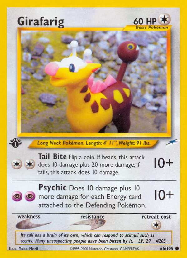 Girafarig (66/105) [Neo Destiny 1st Edition] | Exor Games Bridgewater